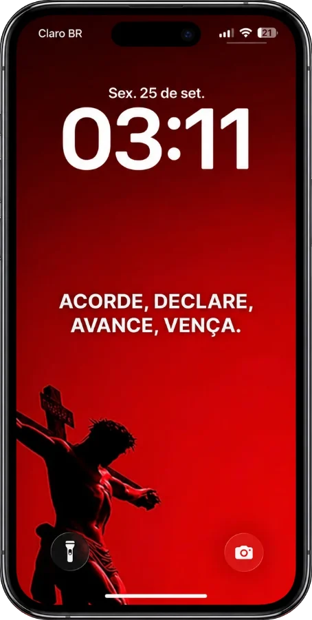 Wallpaper “Acorde, declare, avance, vença”