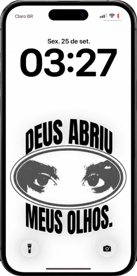 Wallpaper “Deus abriu meus olhos”