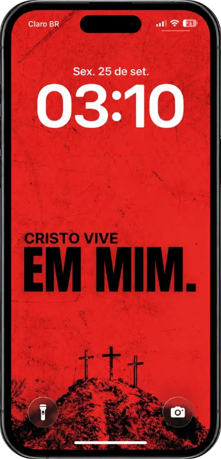 Wallpaper “Cristo vive em mim”