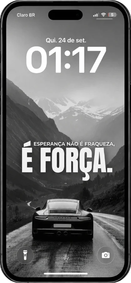 Wallpaper “Esperança não é fraqueza, é força”